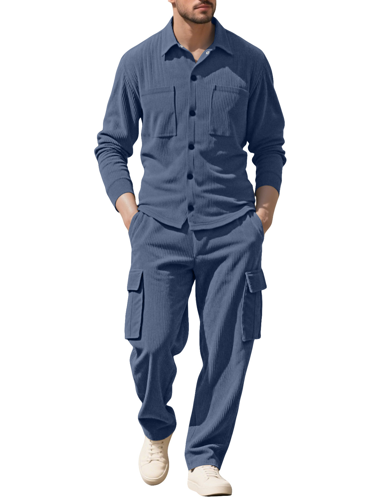 Outdoor Sportswear - Мужской спортивный костюм из вельвета, рабочая