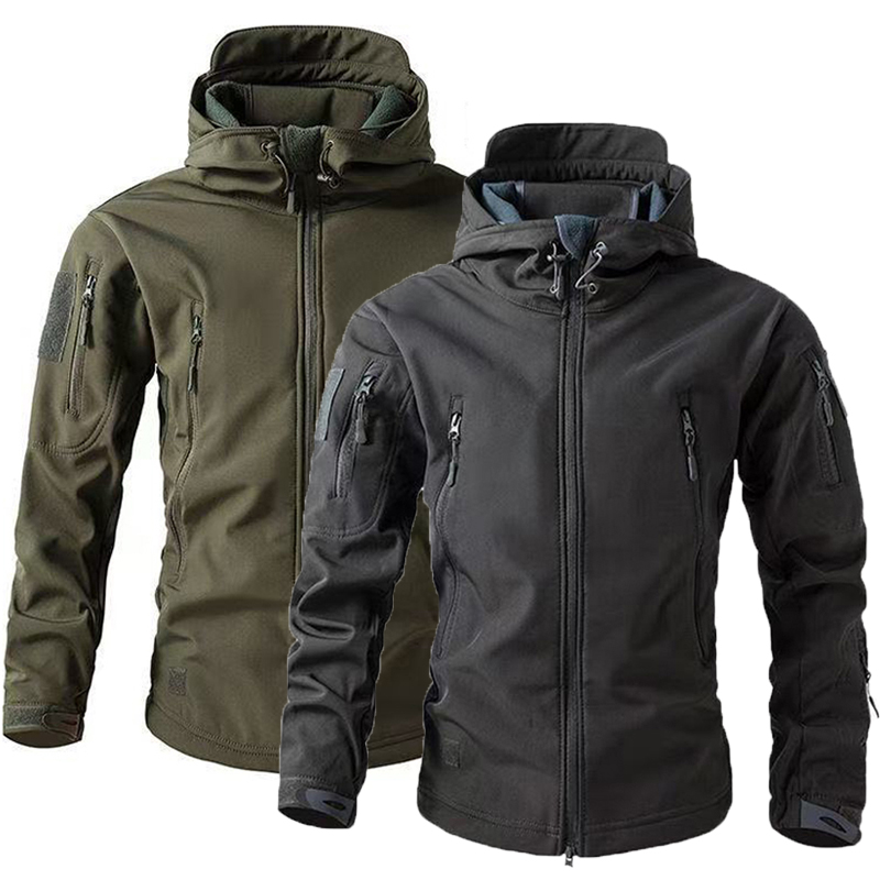 Outdoor Sport Coat - Мужские зимне-осенние теплые куртки-карго из софтшелла
