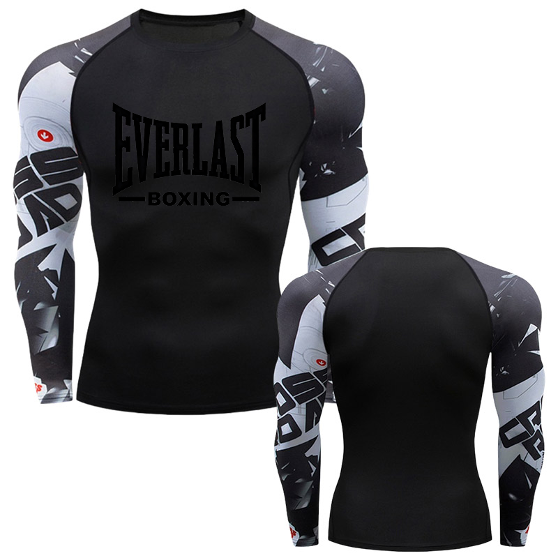Outdoor Sportswear - Новая мужская компрессионная футболка EVERLAST BOXING